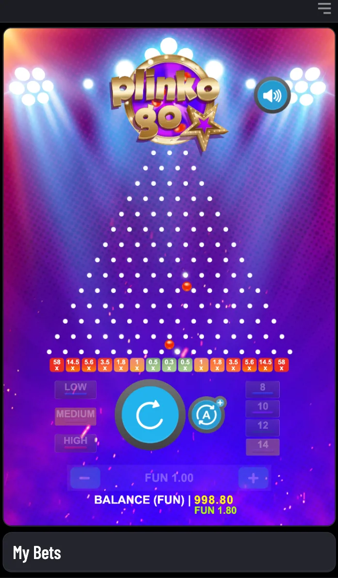 1X2gaming Plinko GO